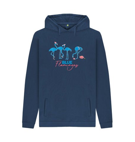 Navy Blue Flamingos hoodie - unisex fit