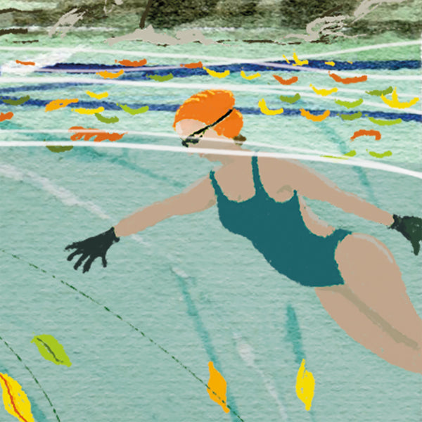 Emerald Water, Autumn Jewels | Wild Swimming Print – Studio Printed Fine Art Print