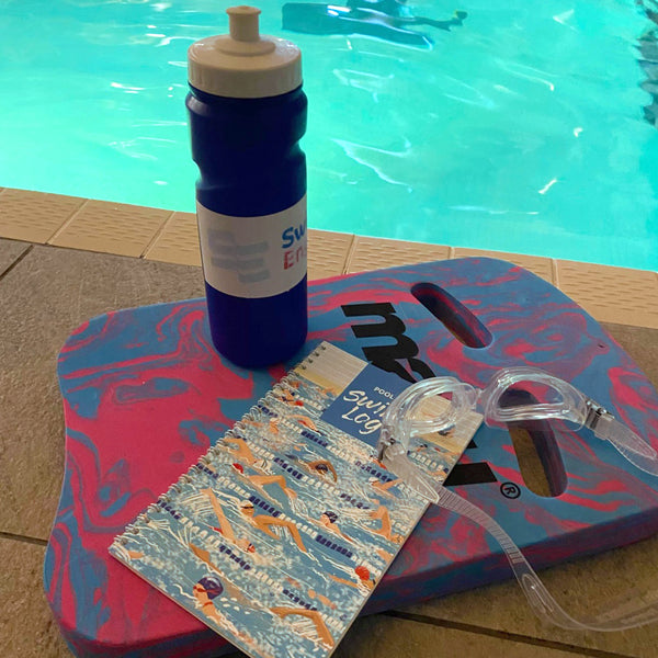 Pool Swim Log. Robust waterproof swimming journal