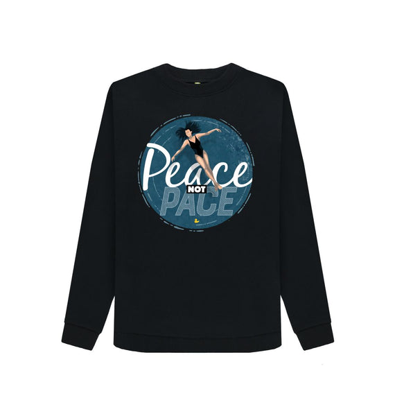 Black Peace Not Pace women's sweatshirt