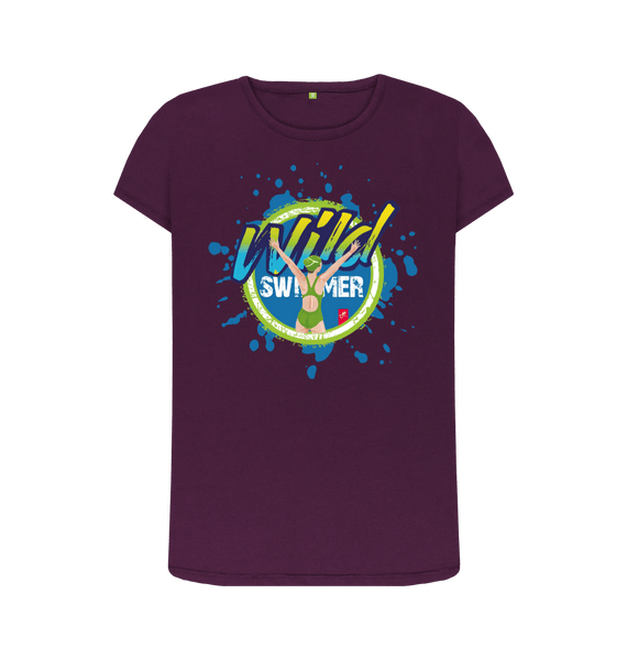 Purple Printed T-shirt Front