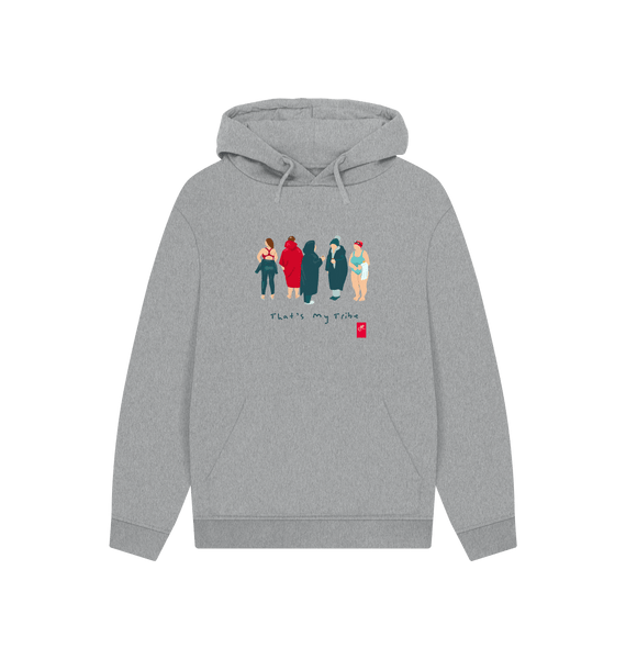 Athletic Grey Printed Hoody Front