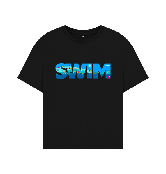 Black SWIM women's oversized t-shirt