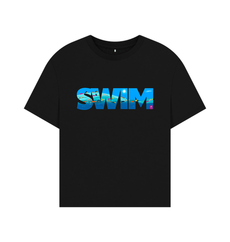 Black SWIM women's oversized t-shirt