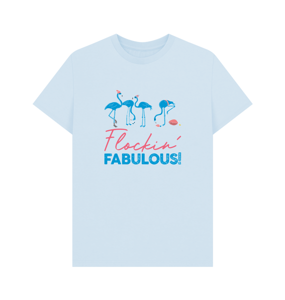 Sky Blue Printed T-shirt Front
