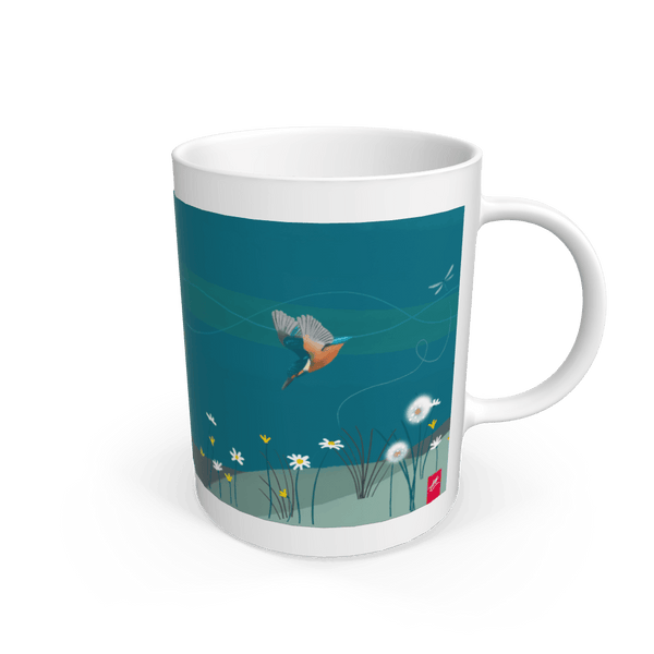 White Kingfishers Mug