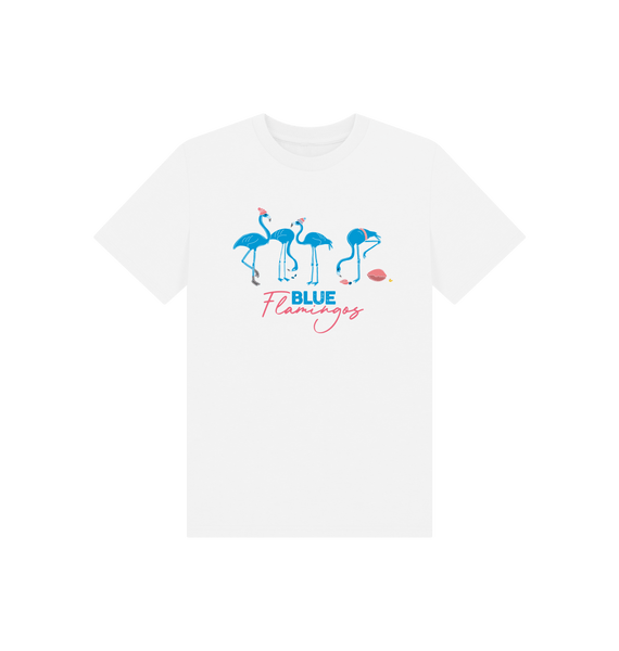 White Printed Kids T-Shirt Front