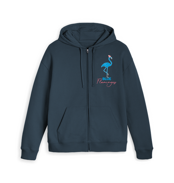 Navy Zip hoody Front