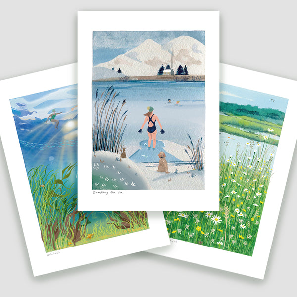 Wild Swimming Seasons | 3-Print Bundle – Studio Printed Fine Art Prints