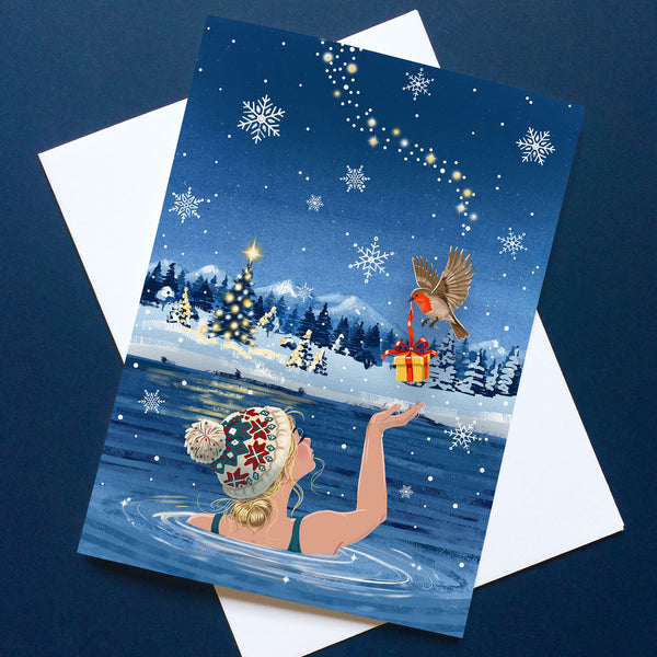 Wild Swimming Christmas card – Christmas Gift