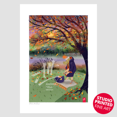Fall Faffin | Wild Autumn Swimming – Studio Printed Fine Art Print