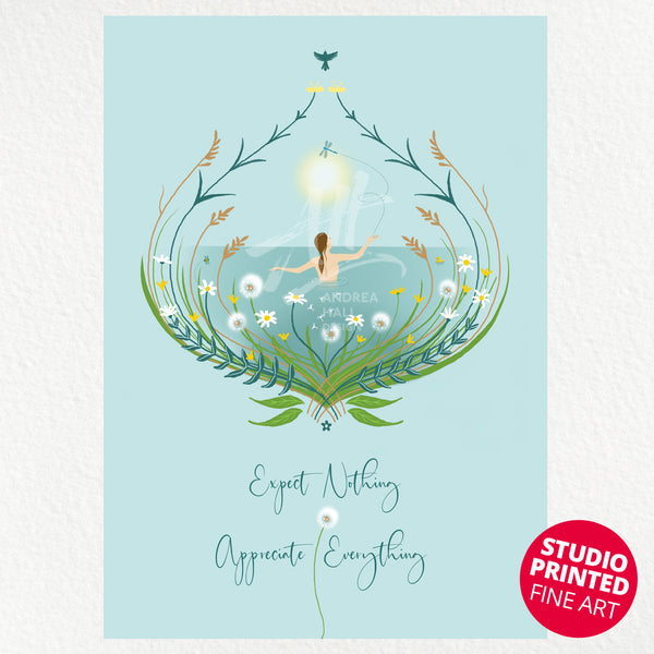 Expect Nothing, Appreciate Everything | Wild Swimming – Studio Printed Fine Art Print