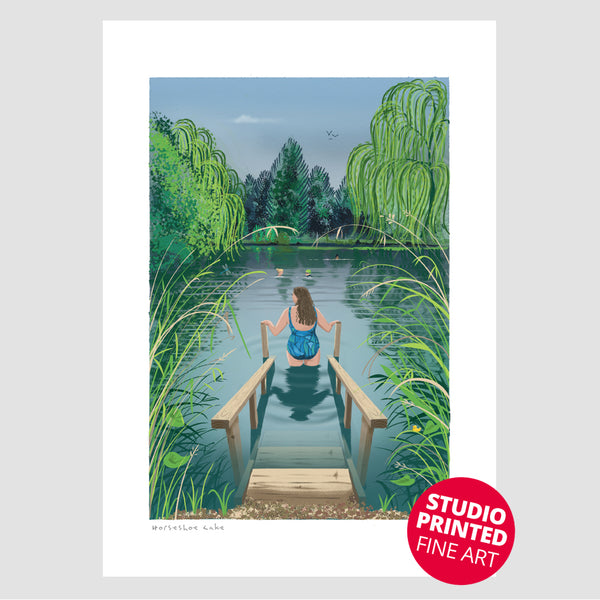Horseshoe Lake | Wild Swimming Print – Studio Printed Fine Art Print
