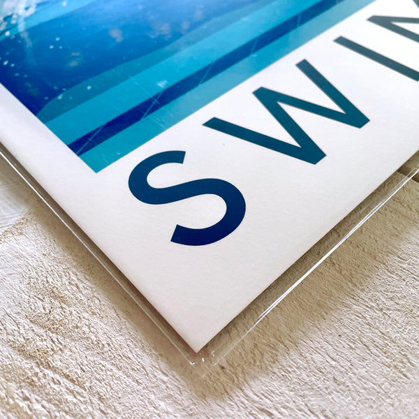 Swim Squad – Female Swimmer Art Print