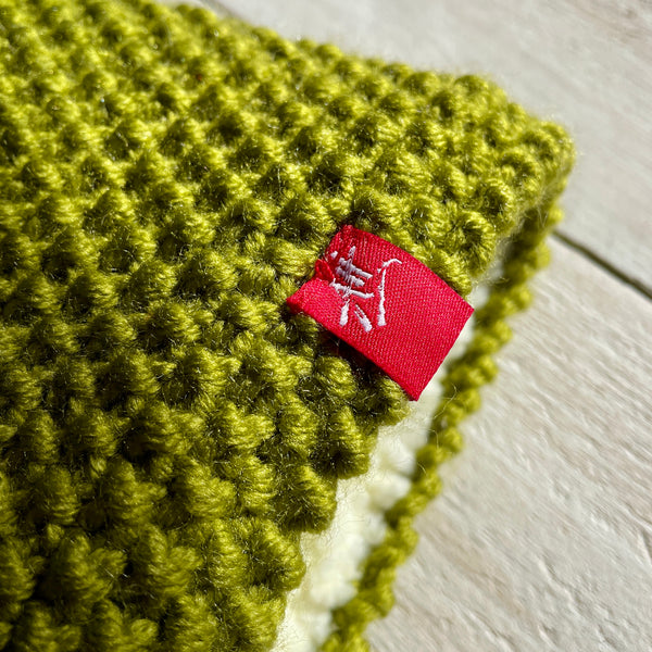 Hand-knitted headband – Deep Band – Moss Green