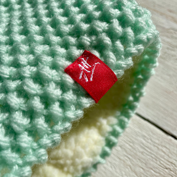 Hand-knitted headband – Deep Band – Mint Green