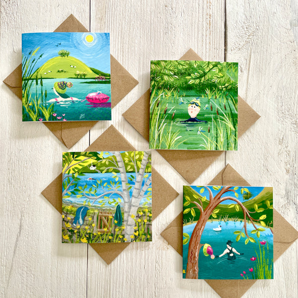 Set of four Mini Cards – Nature's Coat Hooks