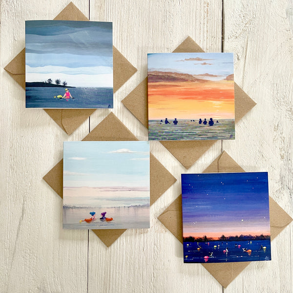 Set of four Mini Cards – Big Skies