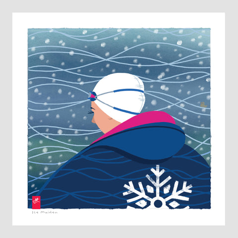 Ice Maiden | Winter Swimming – Studio Printed Fine Art Print