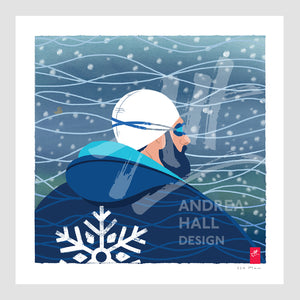 Ice swimmer print – Ice Man