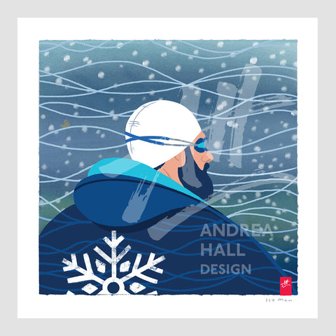 Ice swimmer print – Ice Man