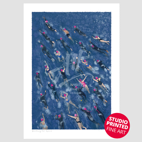 Jostling for Space | Open Water Swimming – Studio Printed Fine Art Print