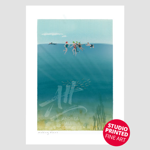 Making Plans | Outdoor Swimming – Studio Printed Fine Art Print