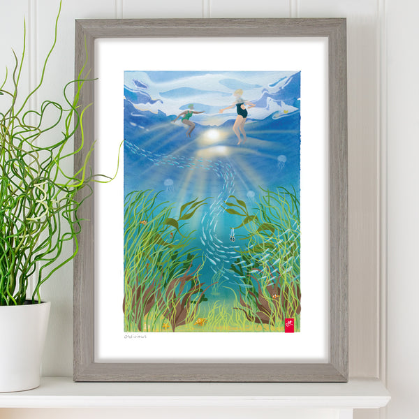 Oblivious | Sea Swimming Print – Studio Printed Fine Art Print