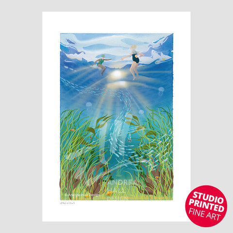 Oblivious | Sea Swimming Print – Studio Printed Fine Art Print
