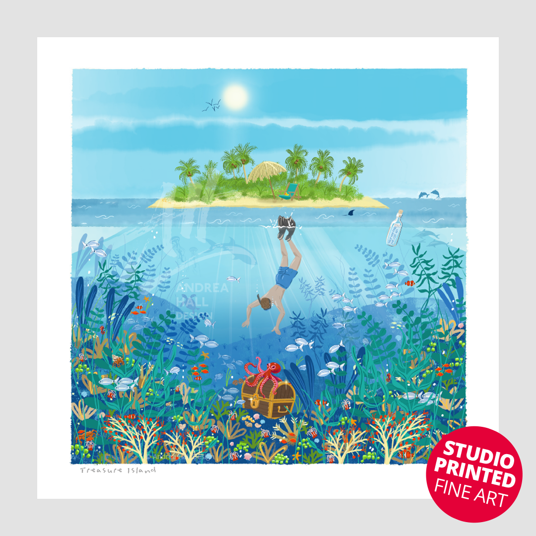 Treasure Island | Ocean Snorkelling – Studio Printed Fine Art Print