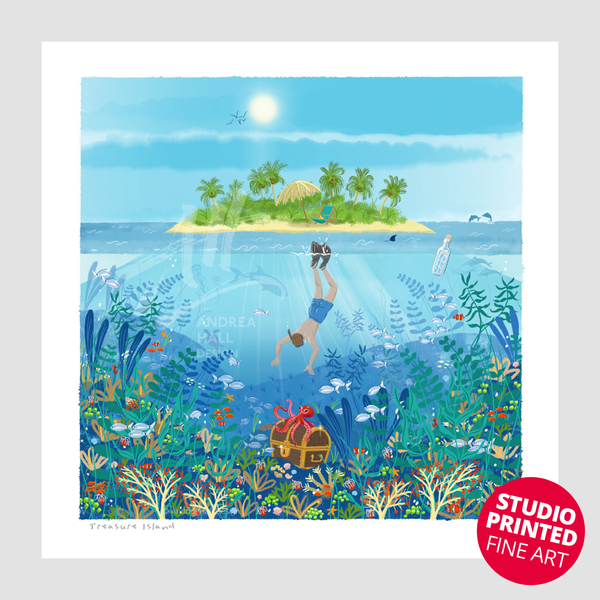Treasure Island | Ocean Snorkelling – Studio Printed Fine Art Print