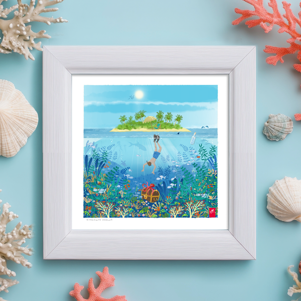 Treasure Island. Signed Art Print