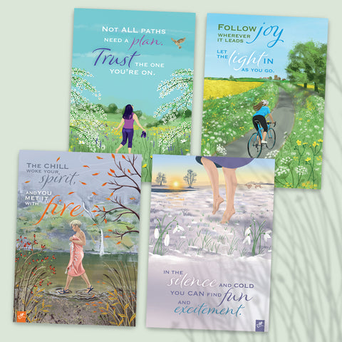 Great Outdoors postcards set. Soulful Seasons