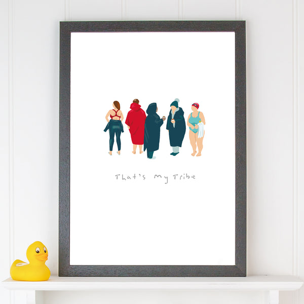 That's My Tribe | Open Water Swimming – Studio Printed Fine Art Print
