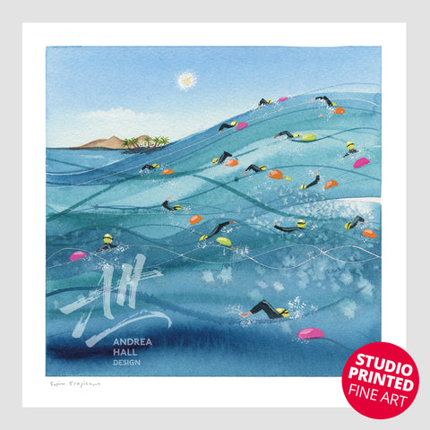 Swim Tropicana | Open Water Swimming – Studio Printed Fine Art Print