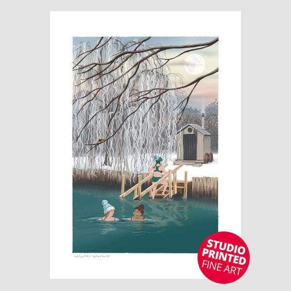 Winter Warmer | Cold Water Swimming – Studio Printed Art Print