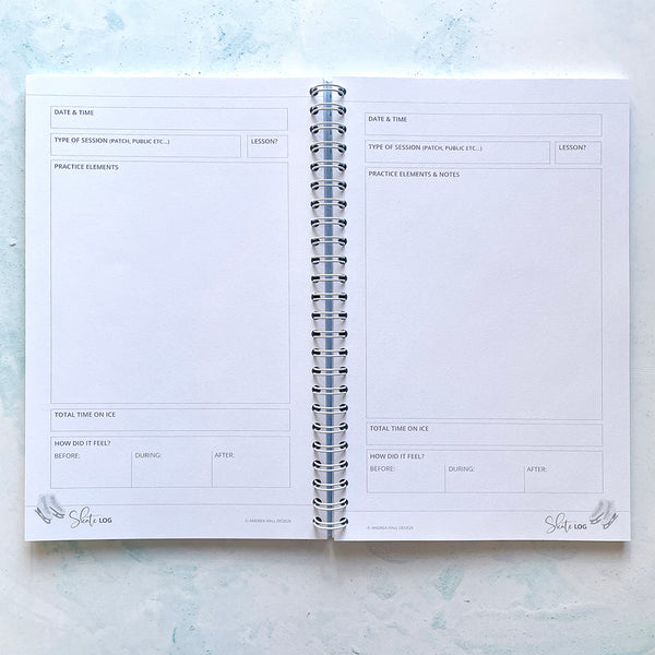 Skate Log. Journal for ice skaters