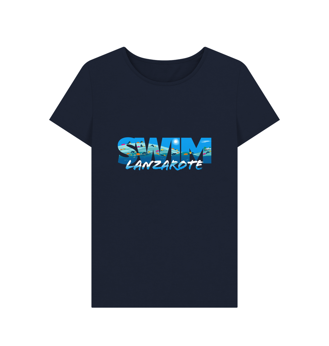 Navy Blue Swimfinity Swim Lanza Women's T-shirt