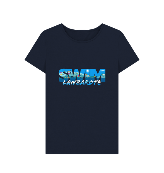 Navy Blue Swimfinity Swim Lanza Women's T-shirt