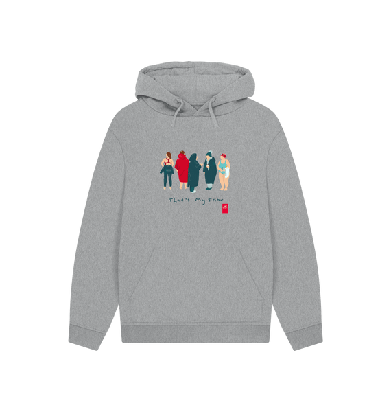 Athletic Grey Printed Hoody Front