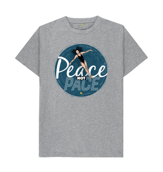 Athletic Grey Peace Not Pace - unisex fit