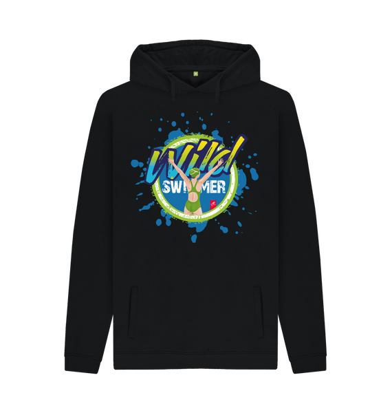 Black Printed Hoody Front