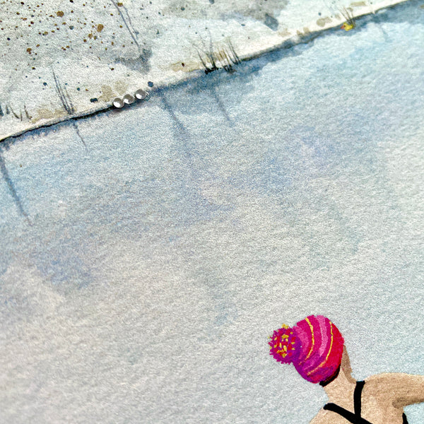 January dip art print detail