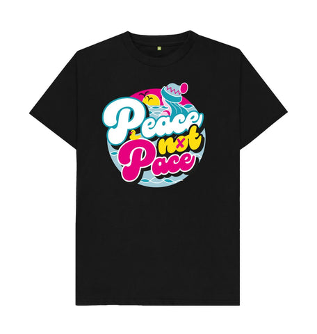 Black Classic fit Peace Not Pace t-shirt