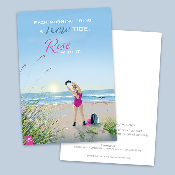 Outdoor Swimming postcards set. Tide and Time