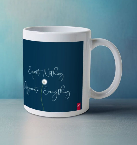 Expect Nothing, Appreciate Everything Navy Mug