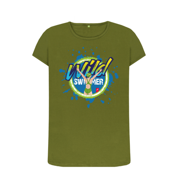 Moss Green Printed T-shirt Front