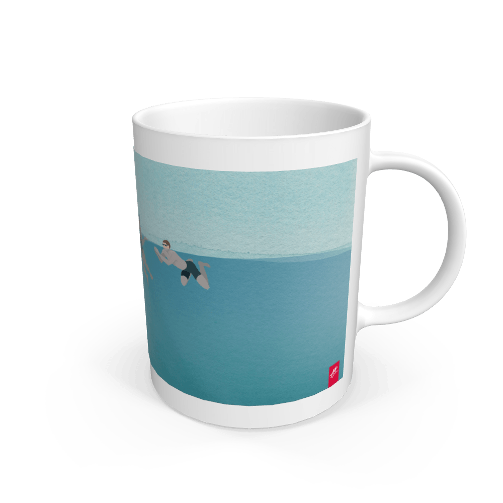 White Outdoor Swimmers Making Plans Mug