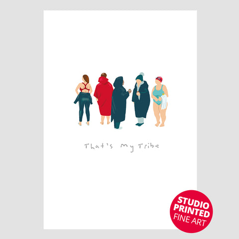 That's My Tribe | Open Water Swimming – Studio Printed Fine Art Print