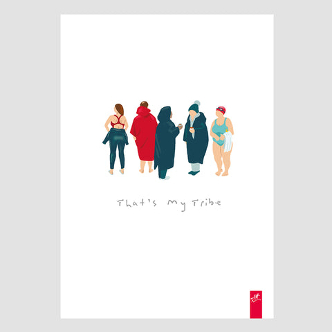 Outdoor Swimming print 'That's My Tribe'